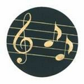 Black / Gold Hologram Mylar Insert - 2" Music